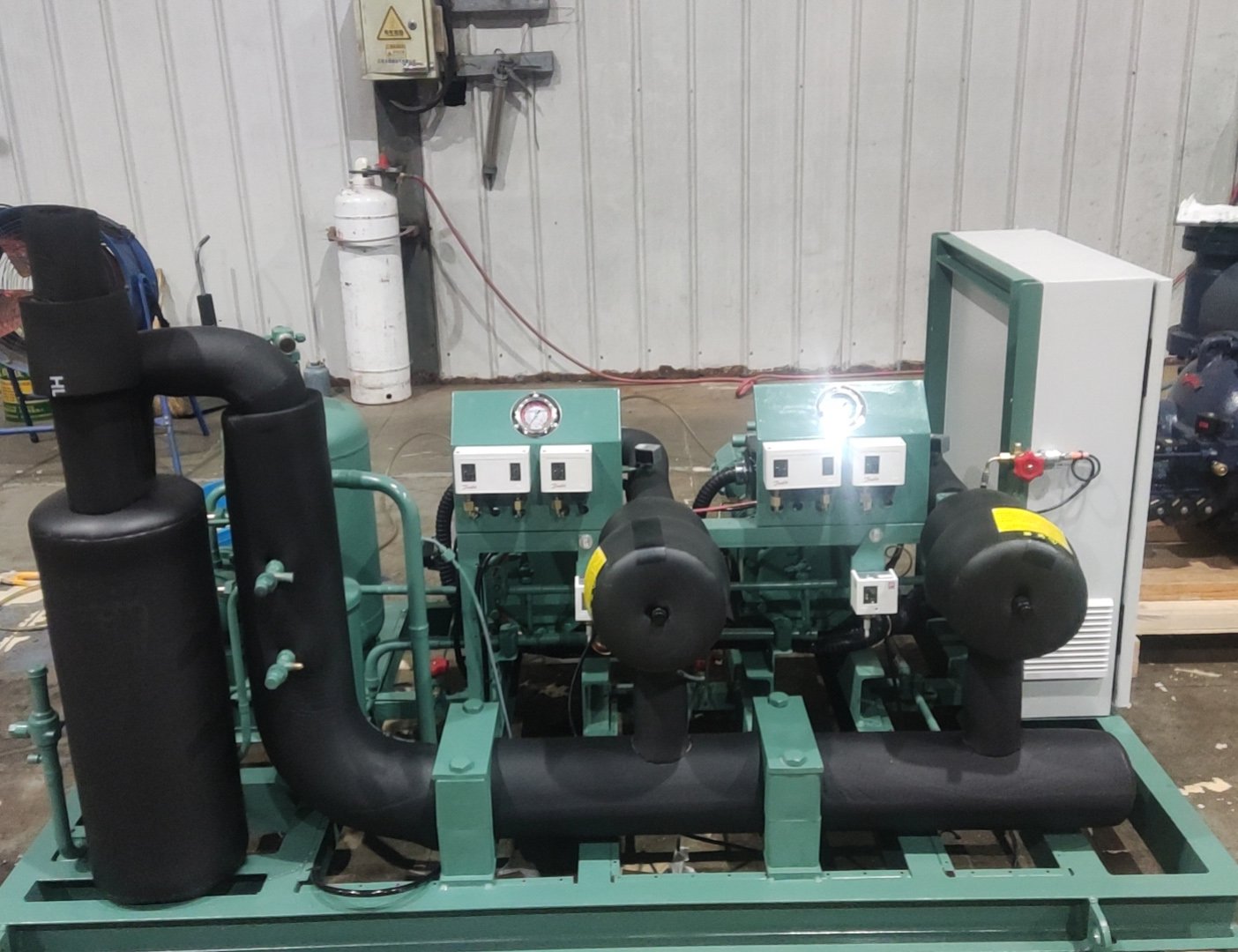 Refrigeration rack compressor unit with Bitzer compressor to supermarket cold room 2