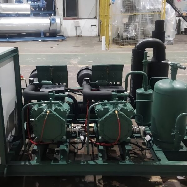 Refrigeration rack compressor unit with Bitzer compressor to supermarket cold room