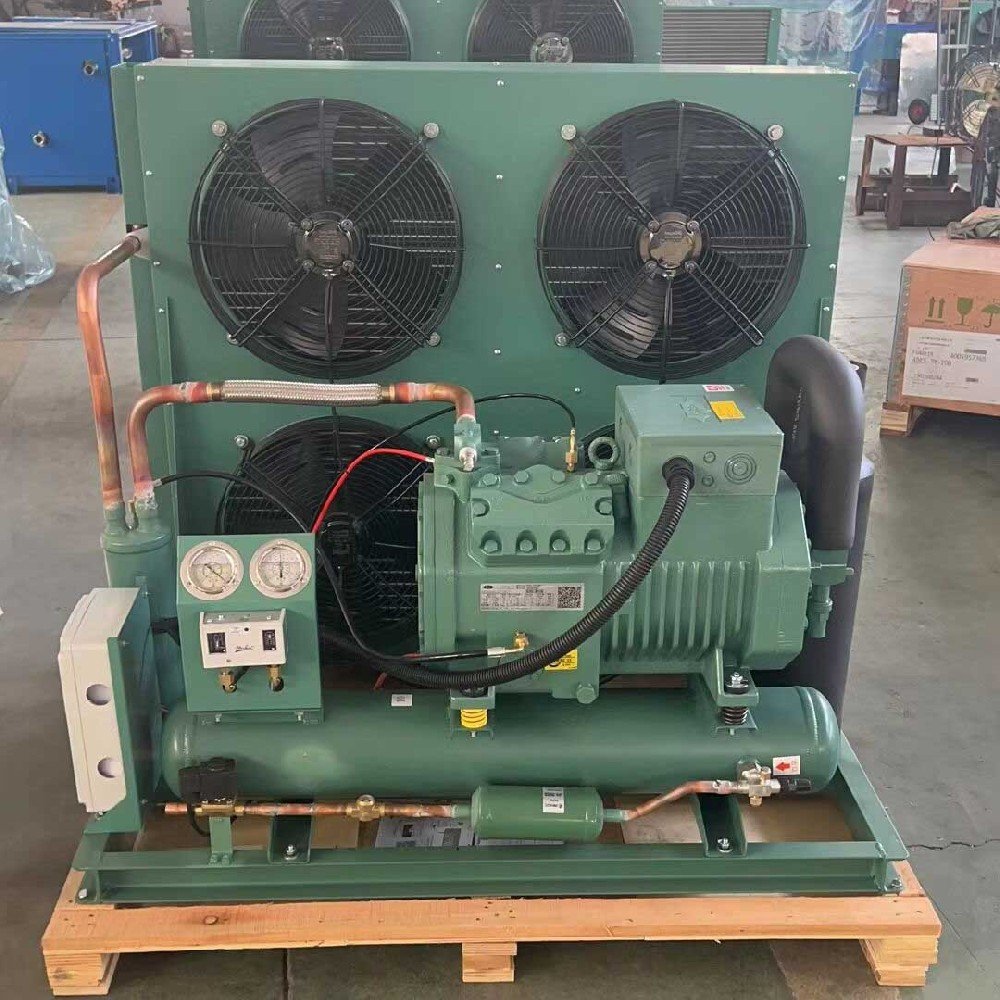 Refrigeration rack compressor unit with Bitzer compressor to supermarket cold room